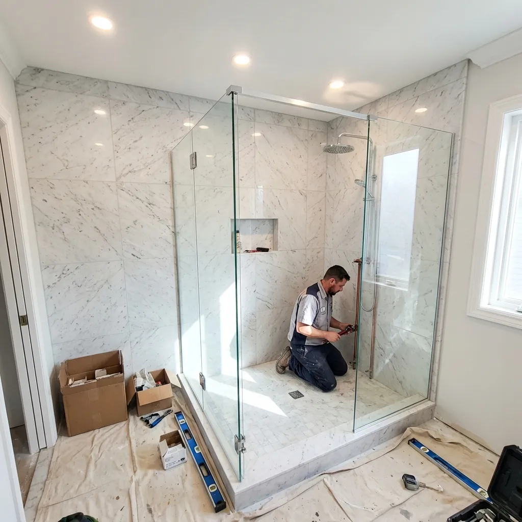 Intervention Installation Douche Italienne en Île-de-France