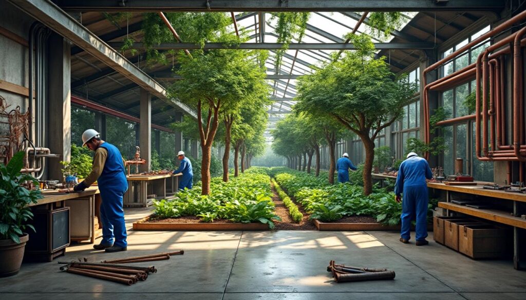 découvrez comment une entreprise de plomberie intègre un jardin-forêt au cœur de son activité, alliant écologie et savoir-faire pour un environnement plus durable.
