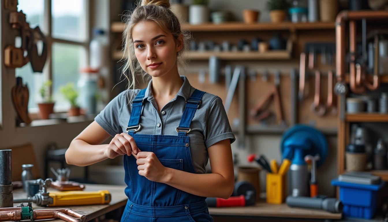 à carnac, émilie ehanno perpétue la tradition familiale en reprenant l'entreprise de plomberie, forte des enseignements et de l'expérience hérités de ses parents, pour offrir un service de qualité.