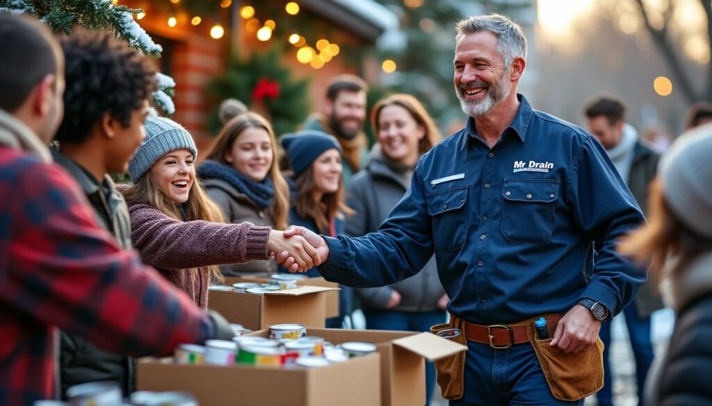 mr. drain plumbing réussit sa campagne solidaire « chasse à la faim », mobilisant la communauté pour venir en aide aux plus démunis pendant les fêtes.